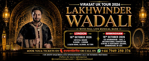 Lakhwinder Wadali - London Show | Crystal Grand Slough