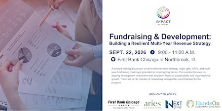 Impact Network Workshop: Building a Resilient Multi-Year Revenue Strategy | First Bank Chicago
