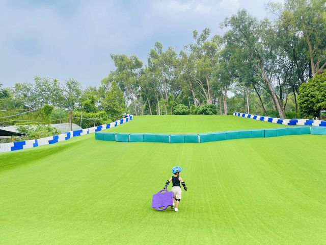 元朗抵玩農莊，初體驗騎馬超好玩滑草埸