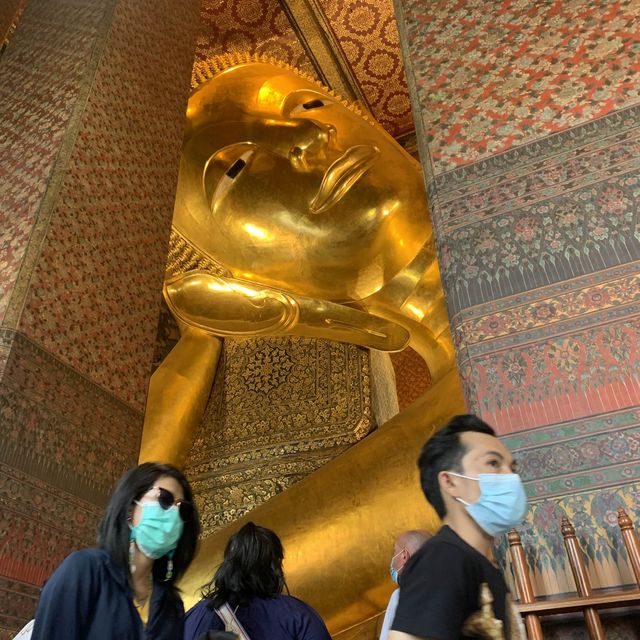 Massive Golden Reclining Buddha
