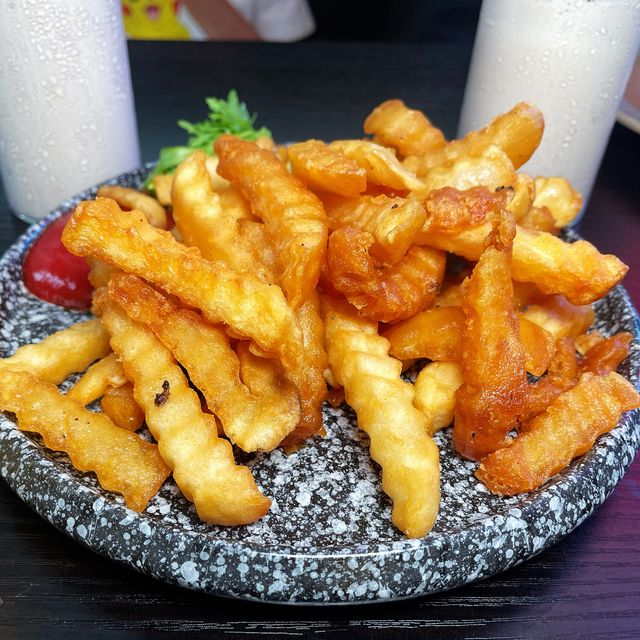 沙冰+炸物=美好的一餐