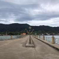 quiet and peaceful pier in old town Koh lanta