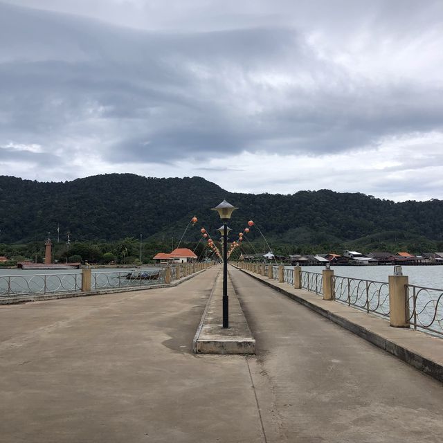 quiet and peaceful pier in old town Koh lanta
