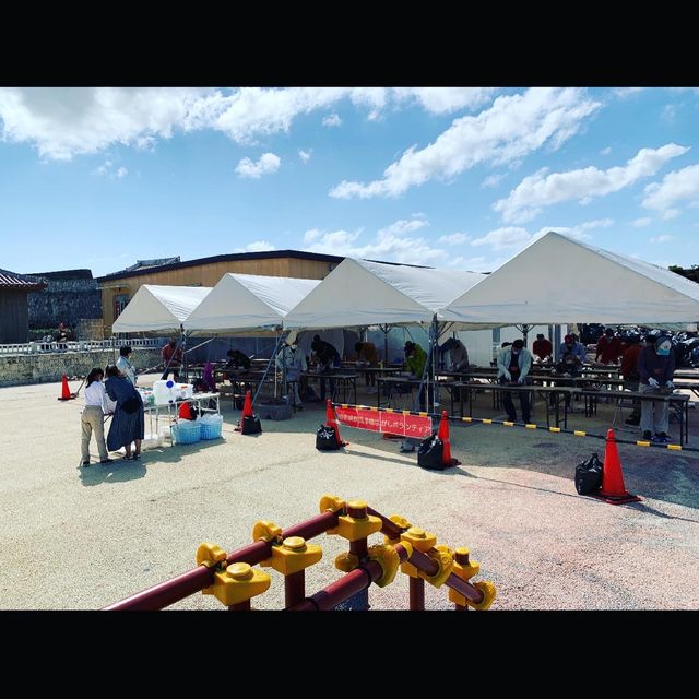 沖縄　再建中　首里城❗️