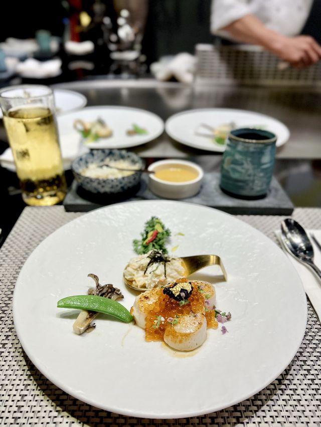 台北高質日式鐵板燒♨️一次過品嚐龍蝦、鮑魚、和牛、帶子等美食