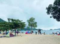 Beautiful beach, even during rainy day