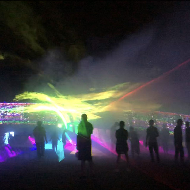 Night view at the Anhui Lu’an Ecological park