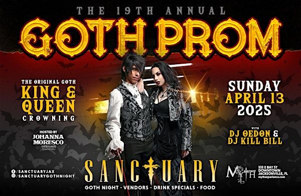 GOTH PROM at Sanctuary Goth Night at Myth | 04.13.25 | Myth Nightclub | Element Bistro & Craft Bar