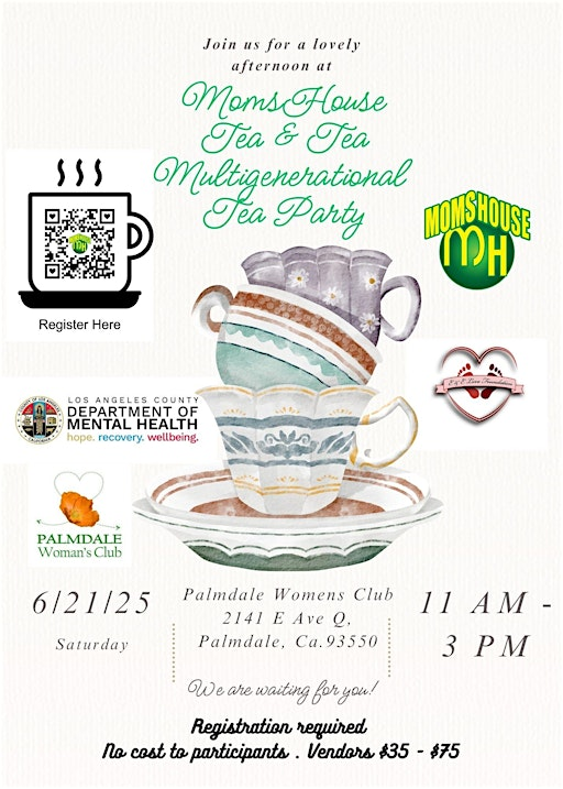 Tea & Tea - a Multigenerational Tea Party | Palmdale Woman's Club