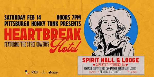 The Pittsburgh Honky Tonk presents "Heartbreak Hotel" at Spirit Hall | Spirit