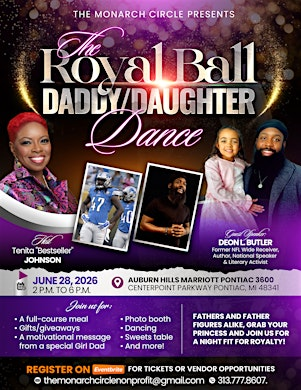The Monarch Circle Presents The Royal Ball Daddy/Daughter Dance | Auburn Hills Marriott Pontiac