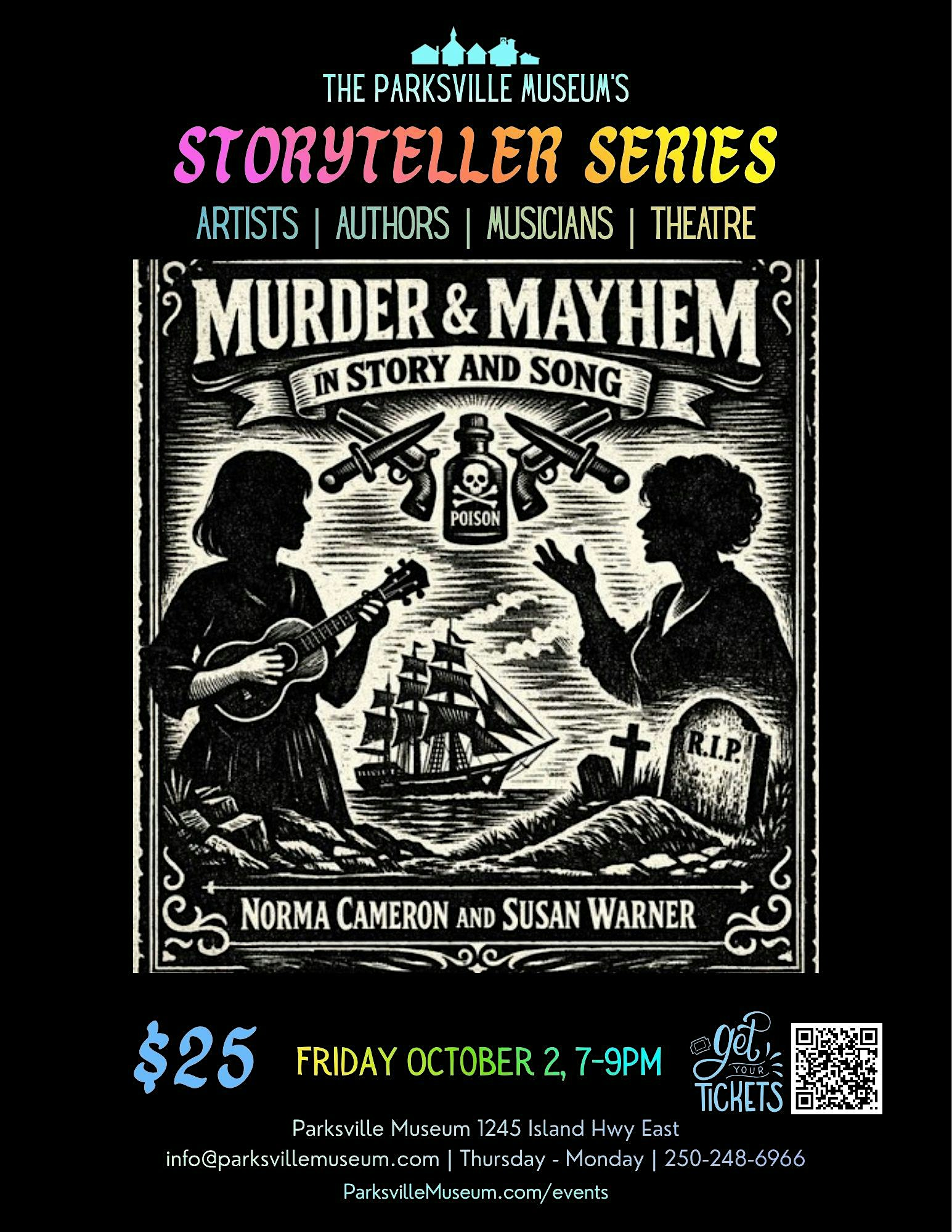 Murder & Mayhem in Story and Song | Parksville Museum