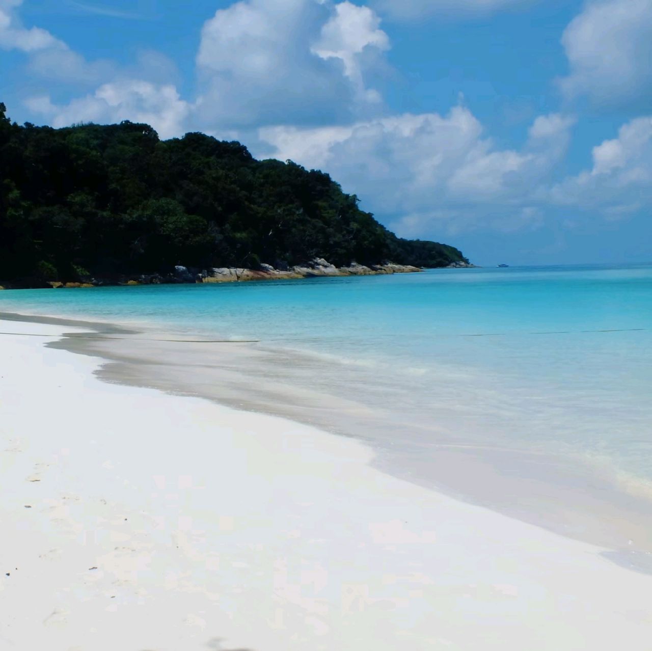 The sea is incredibly beautiful.