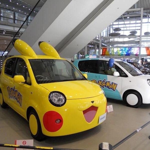 Car Showroom with Pikachu Car 