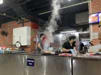 Korean food in orchard  🍜
