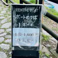 【京都】嵐山　手漕ぎ❣️青いボート✨
