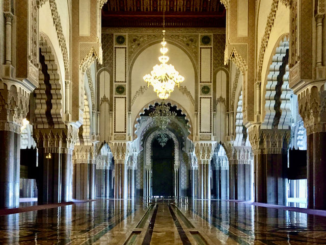 The magnificent Hassan II Mosque in Casablanca.