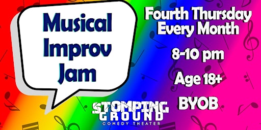 The *Free* Thursday Night Musical Improv Jam | Stomping Ground Comedy Theater & Training Center
