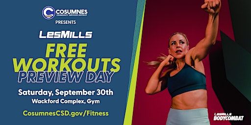 Les Mills Preview Day | Barbara Morse Wackford Community & Aquatic Complex