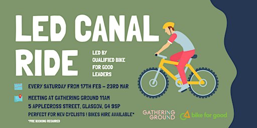 Bike for Good Guided Canal Cycles | Gathering Ground CIC