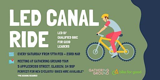 Bike for Good Guided Canal Cycles | Gathering Ground CIC