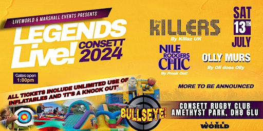 Legends Live - Consett! | Consett Rugby Club