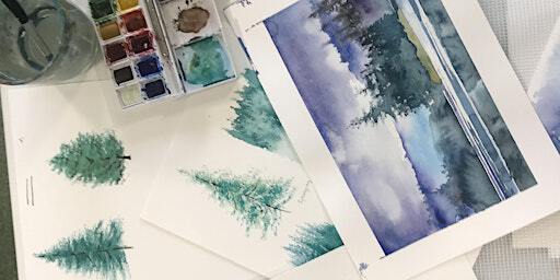 Get Busy at The Hive, a series of one-off art workshops, watercolours | Leavesden Country Park