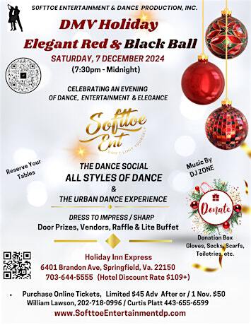 DMV HOLIDAY ELEGANT RED & BLACK BALL! | Holiday Inn Express Washington DC SW - Springfield, an IHG Hotel