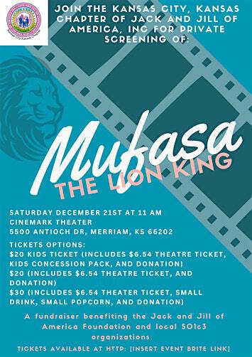 Kansas City Kansas JJOA Private Screening of Mufasa -The Lion King | Cinemark Merriam and XD