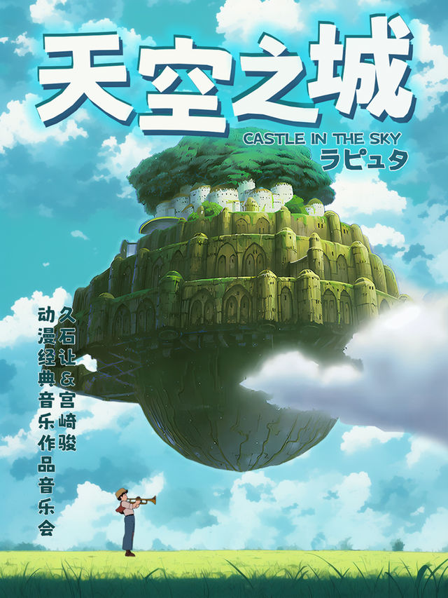 “天空之城”久石讓&官崎駿動漫經典音樂作品視聽音樂會 貴陽站｜兒童親子 | 貴州數博文化藝術中心
