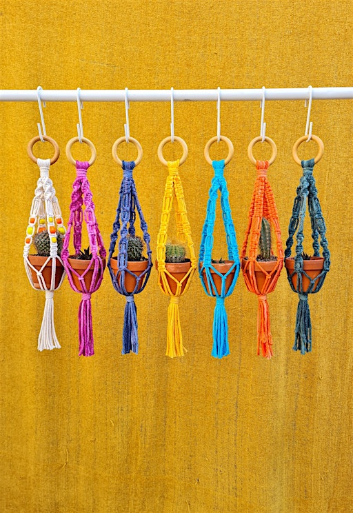 Mini Macramé Plant Hanger Workshop | The Crafty Egg