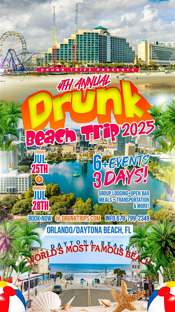 Drunk Beach Trip 2025 | Daytona Beach/Orlando