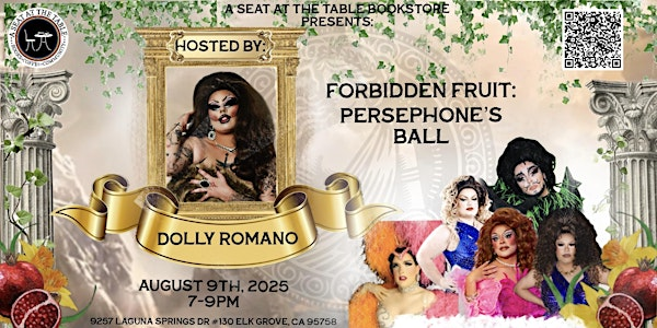 Bookstore Romance Day: Persephone's Ball Drag Show | A Seat at the Table Books