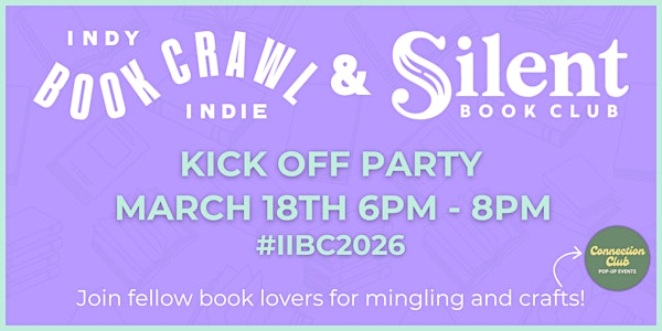 Indy Indie Book Crawl 2026 Kick Off Party with Silent Book Club Indy | 8th Day Distillery - Bottle Shop & Cocktail Bar
