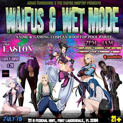 Waifus & Wet Mode | The Easton Rooftop Pool & Lounge