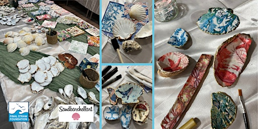 Decoupage with Final Straw Foundation and Sand Bar Shell Art | PO10 7PN