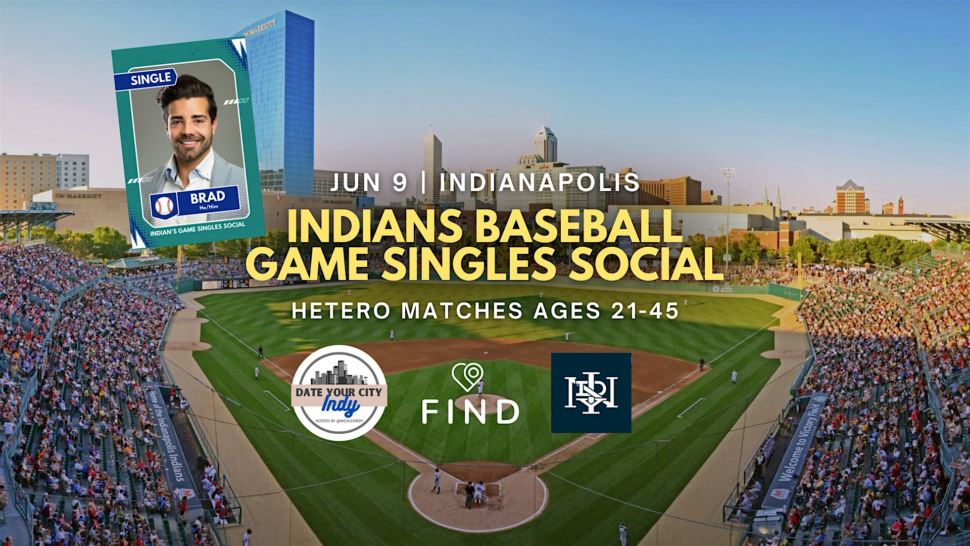 Indians Baseball Singles Social Ages 21-45 | Indianapolis | Indianapolis Indians
