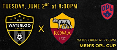 OPL  CUP: Waterloo United Men vs Roma Men | RIM Park