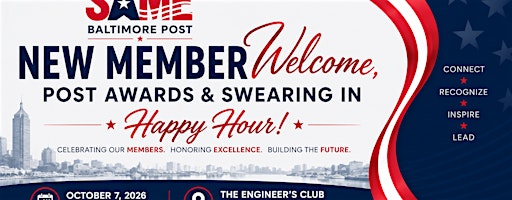 New Member Welcome, Post Awards, and Swearing In Happy Hour | Engineers Club