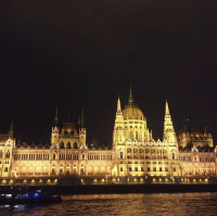 Beautiful Night In Danube River, Budapest