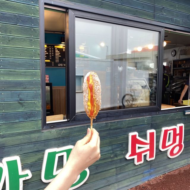 오멍가멍쉬멍 새싹보리 핫도그