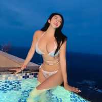 강릉 신상 호텔 인피니티풀에서 밤수영🏊🏻‍♀️