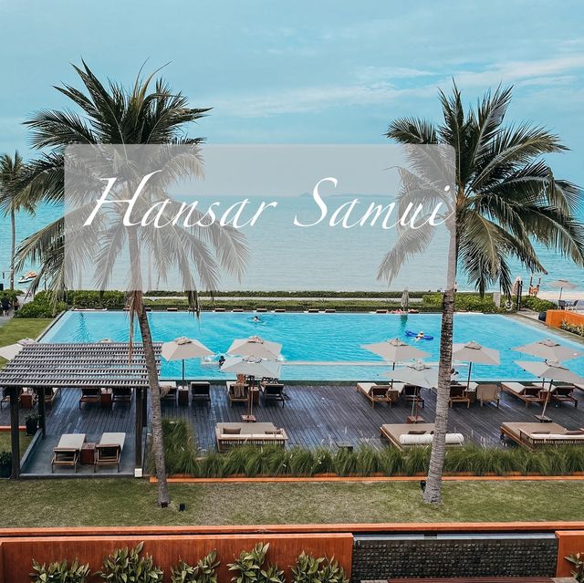 Hansar Samui Resort ที่พักทำเลดีติดทะเล 