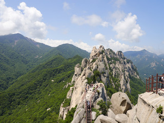 攀登雪嶽山蔚山岩