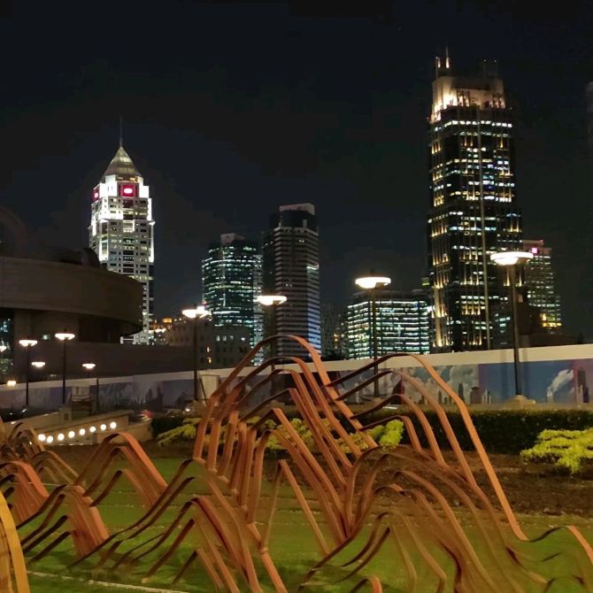 上海人民廣場 - 夜景優美