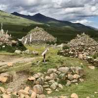 beautiful Tibetan Village in Daocheng