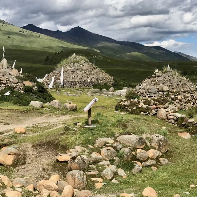 beautiful Tibetan Village in Daocheng