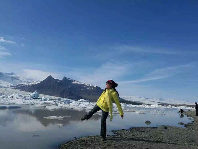 In June, Iceland, from Vik to the glacier lake, all the way.