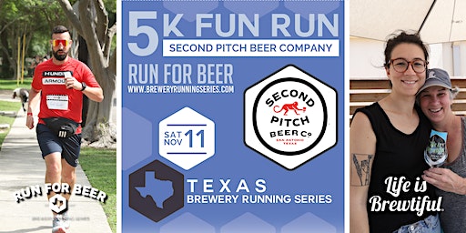 5k Beer Run x Second Pitch Beer Company | 2023 TX Brewery Running Series | Second Pitch Beer Company