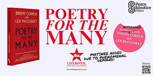 Poetry for the Many with Jeremy Corbyn and Len McCluskey (Matinee) | The Casa Bar